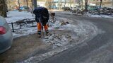 2022.04.01,02 Уборка снега, дорог и тротуаров